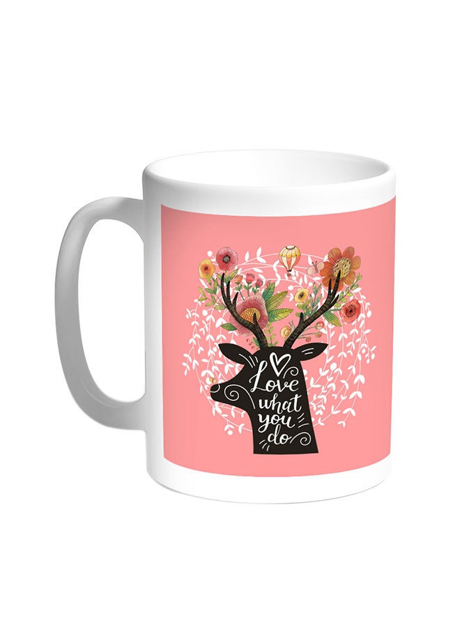 ديكالاك قدح قهوة - لوف وات يو دو أبيض