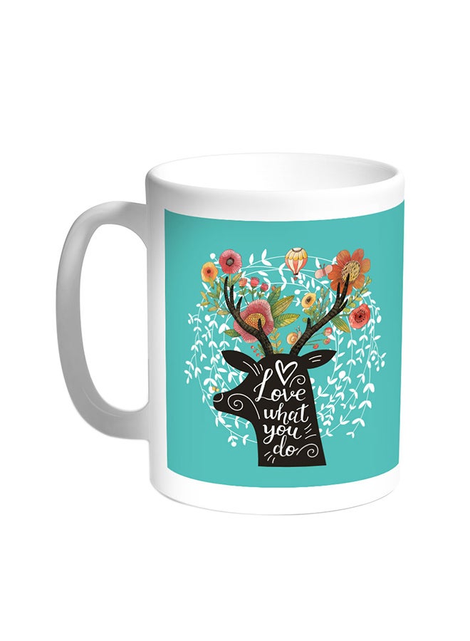 ديكالاك قدح قهوة - لوف وات يو دو أبيض