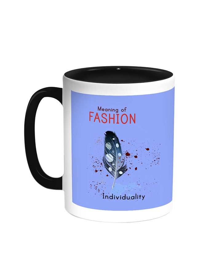 ديكالاك قدح قهوة - مينينج أوف فاشون أسود/ أبيض