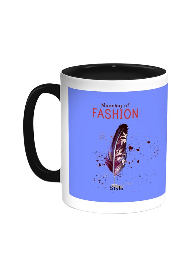 ديكالاك قدح قهوة - مينينج أوف فاشون أسود/ أبيض