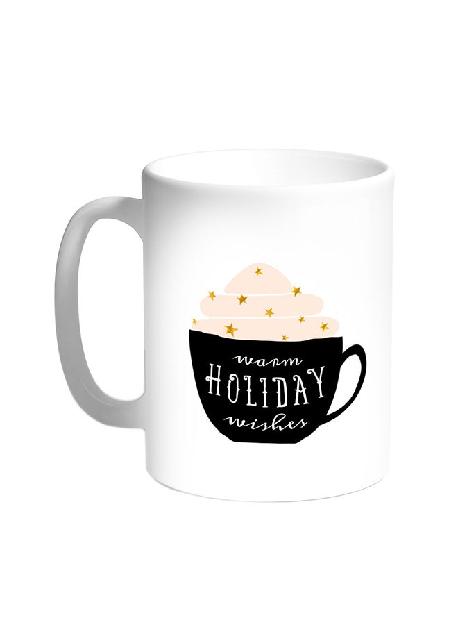 Decalac Mocha Printed Coffee Mug White