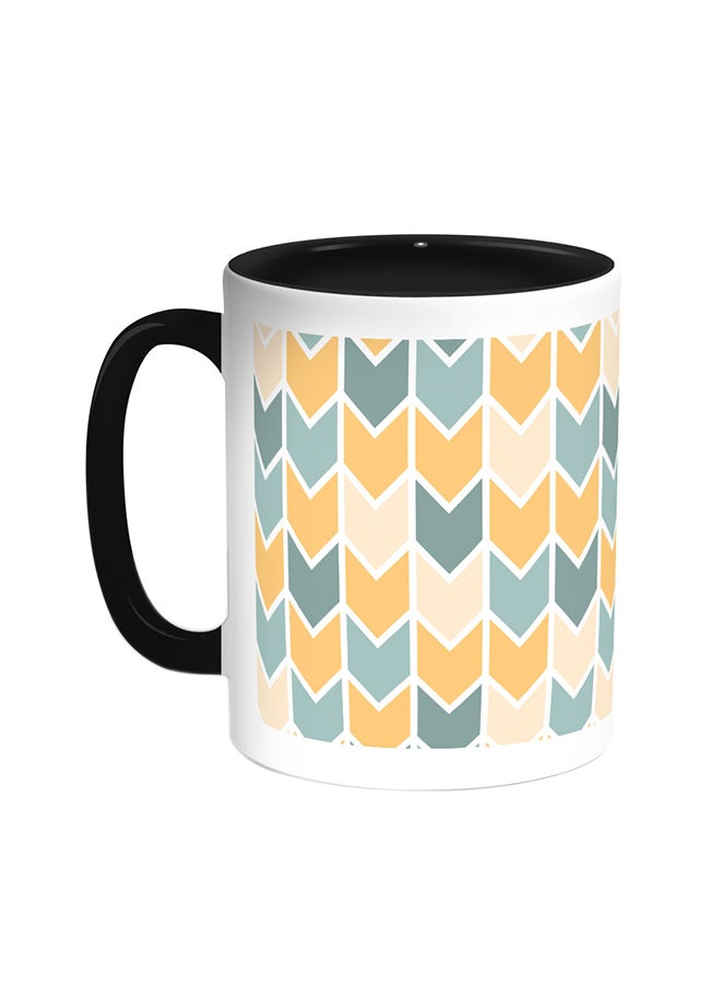 Motifs Printed Coffee Mug Black/White