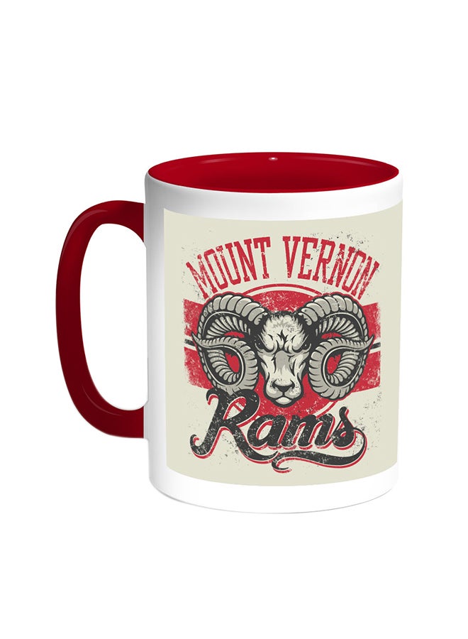 ديكالاك قدح قهوة - جبل فيرنون أحمر/أبيض