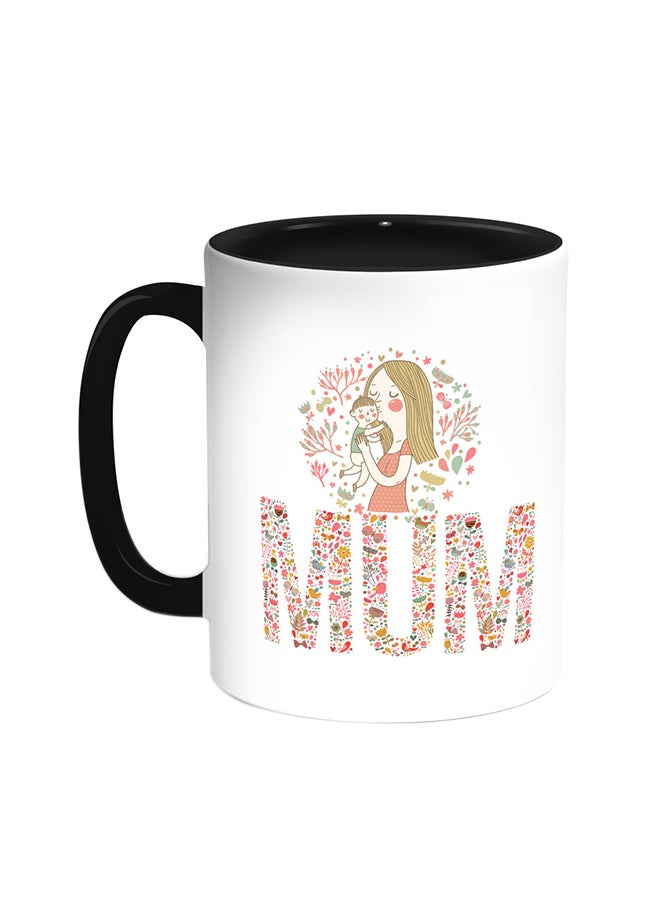 Decalac Mum Printed Coffee Mug Black/White