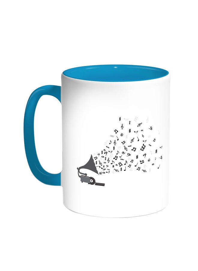 ديكالاك قدح قهوة - آلة موسيقية تركواز/أبيض