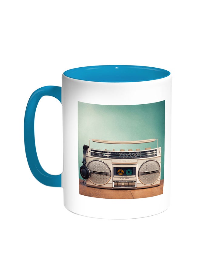 ديكالاك قدح قهوة - مسجل الكاسيت قديم الطراز تركواز/أبيض