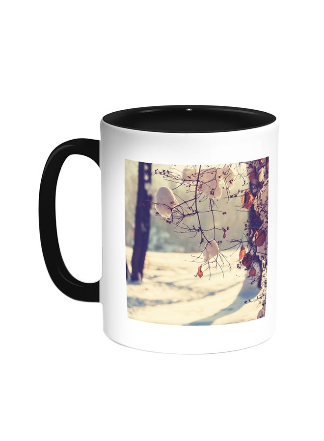 Painting - Cotton Tree Printed Coffee Mug Black/White