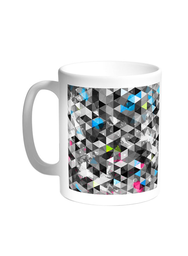 ديكالاك قدح قهوة - رسوم فنية أبيض