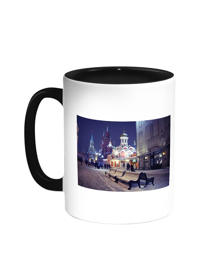 ديكالاك قدح قهوة بتصميم اللوحات الفنية من روسيا أسود/ أبيض