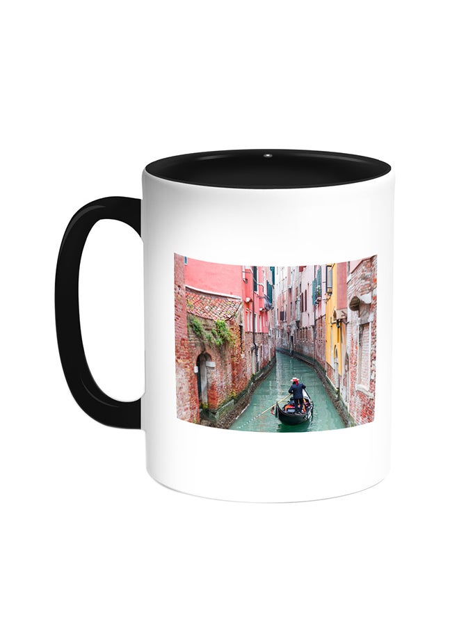 ديكالاك قدح قهوة بتصميم اللوحات أسود/ أبيض