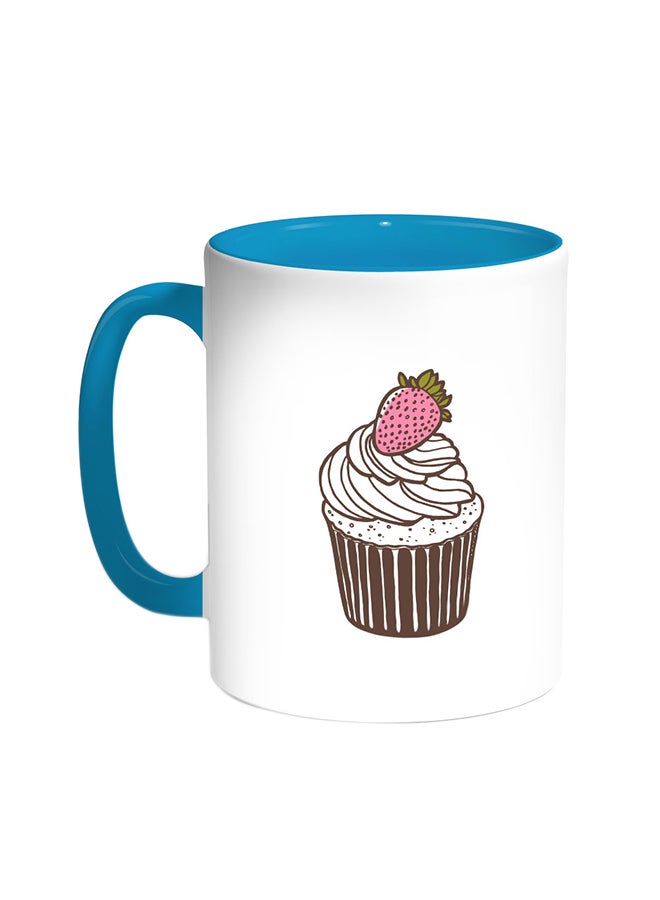 ديكالاك قدح قهوة - قطع كعك تركواز/أبيض