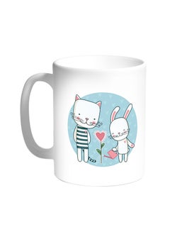 Decalac Plant Love Printed Coffee Mug White 