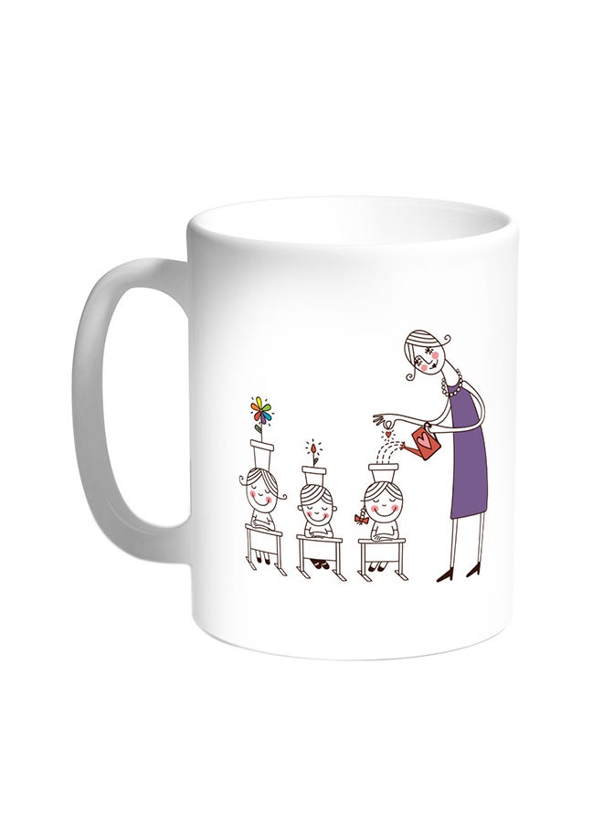 Decalac - Plant The Seeds Of Love In Children Printed Coffee Mug White - Image 1