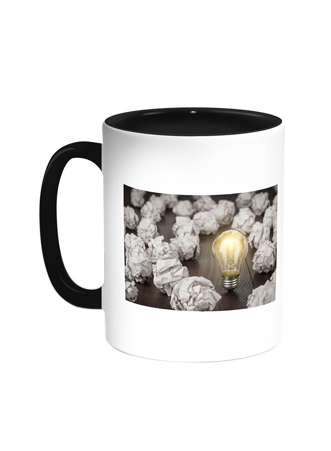 ديكالاك قدح قهوة - بوزيتيف ثوتس أسود/ أبيض