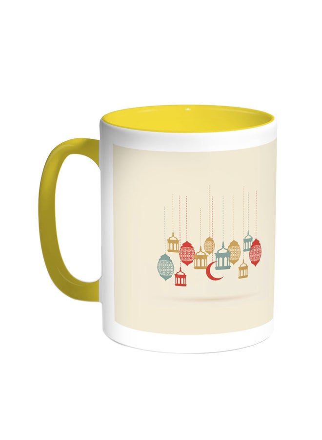 ديكالاك قدح قهوة - فوانيس رمضان أصفر/ابيض