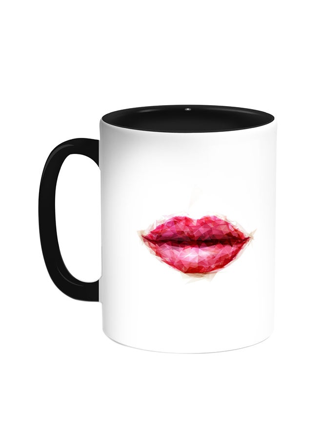 Decalac Romantic Printed Coffee Mug Black/White