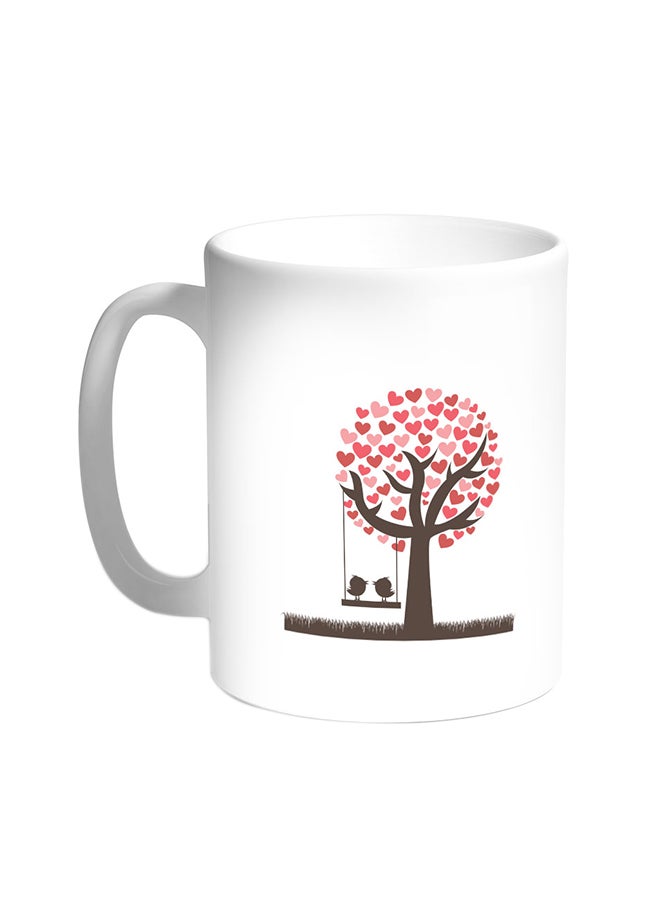 Romantic Printed Coffee Mug White