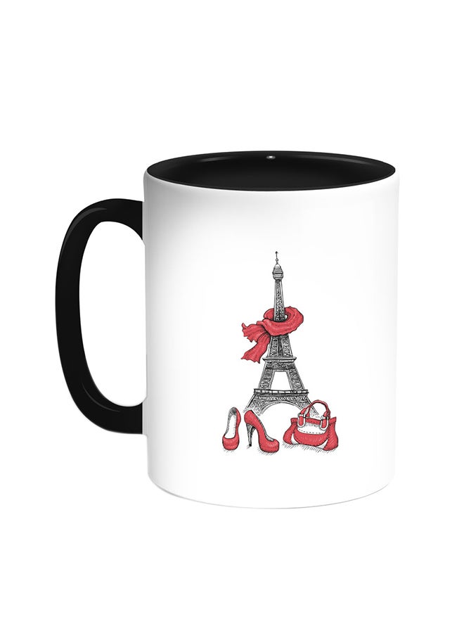 Decalac Shopping In Paris Printed Coffee Mug Black/White