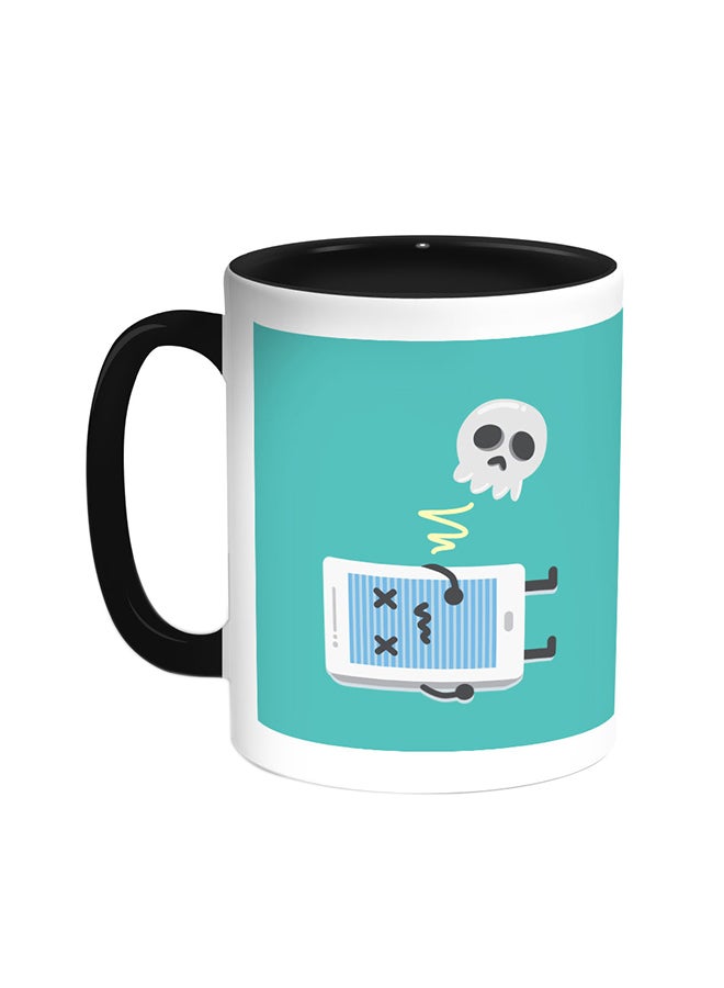 ديكالاك قدح قهوة - جمجمة أسود/ أبيض