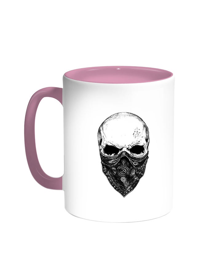 Skull Printed Coffee Mug Pink/White - v1528111636/N15114524A_1