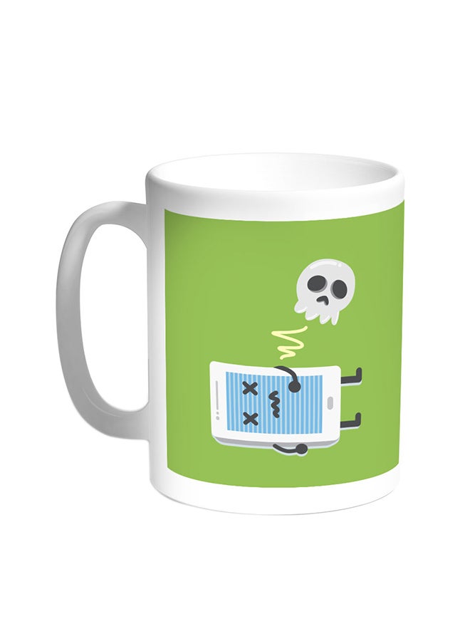 قدح قهوة - جمجمة أبيض