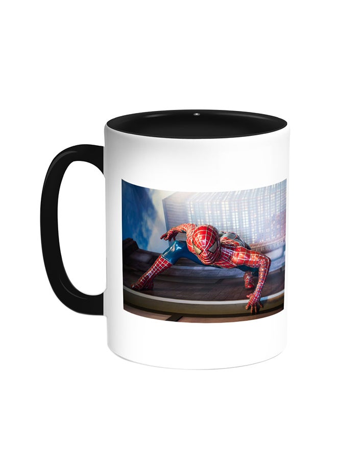 Decalac Spider Man Printed Coffee Mug Black/White