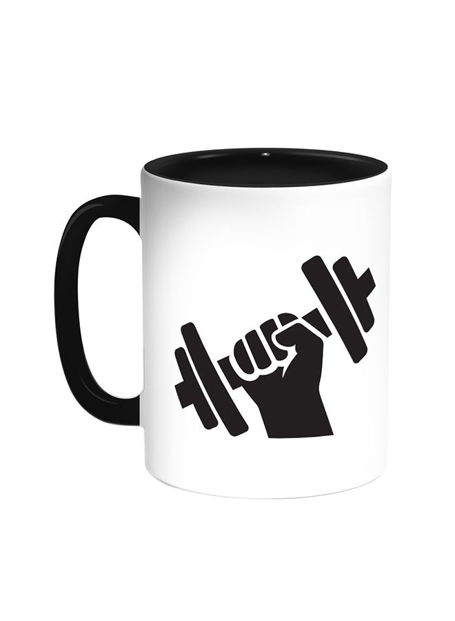 ديكالاك قدح قهوة - سبورت أسود/ أبيض