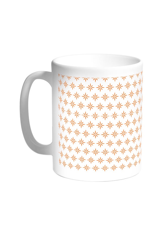Stars Decoration Printed Coffee Mug White