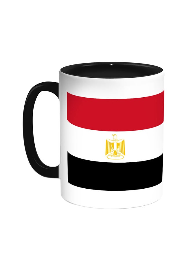 Decalac The Egyptian Arabic Republic Printed Coffee Mug Black/White