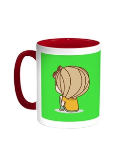 Time To Think Printed Coffee Mug Red/White