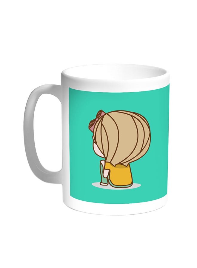 Time To Think Printed Coffee Mug White