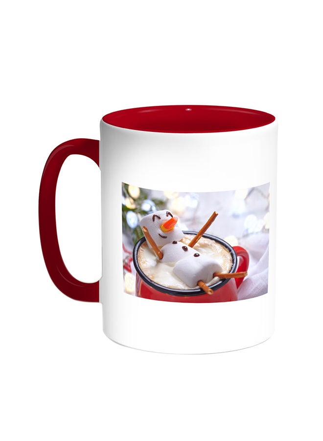 ديكالاك قدح قهوة - ورمر كوفي أحمر/أبيض