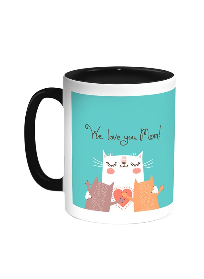 قدح قهوة - وي لوف يو مام أسود/ أبيض