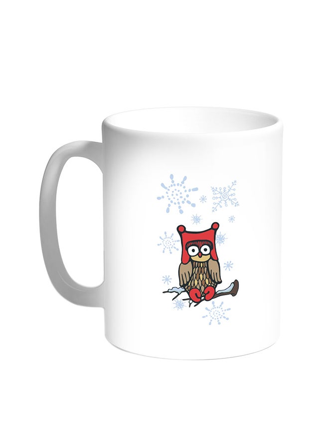 Winter Season Printed Coffee Mug White