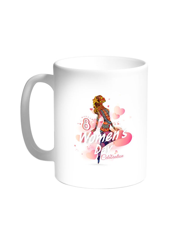 قدح قهوة - ومنز داي أبيض