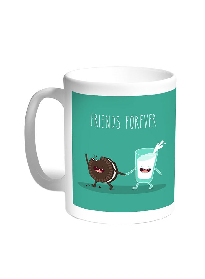 ديكالاك قدح قهوة - فريندز فور إيفر أبيض