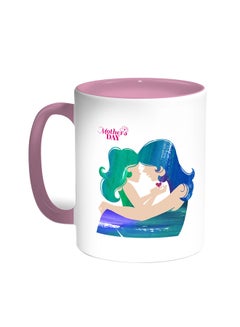 Decalac Mothers Day Printed Coffee Mug Pink/White 