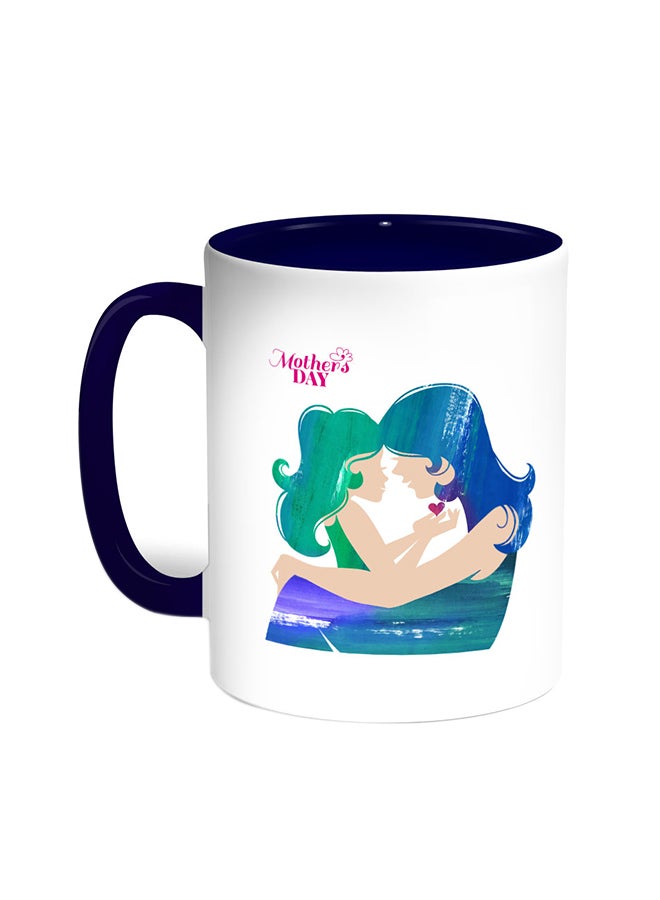 ديكالاك قدح قهوة - ماذرز داي أزرق/ أبيض