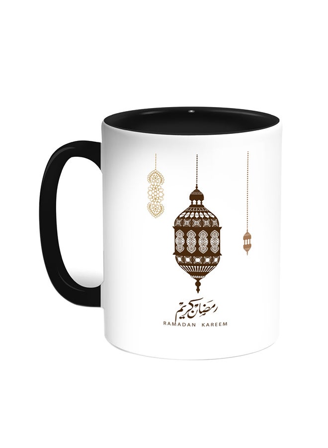 Decalac Ramadan Kareem Printed Coffee Mug Black/White