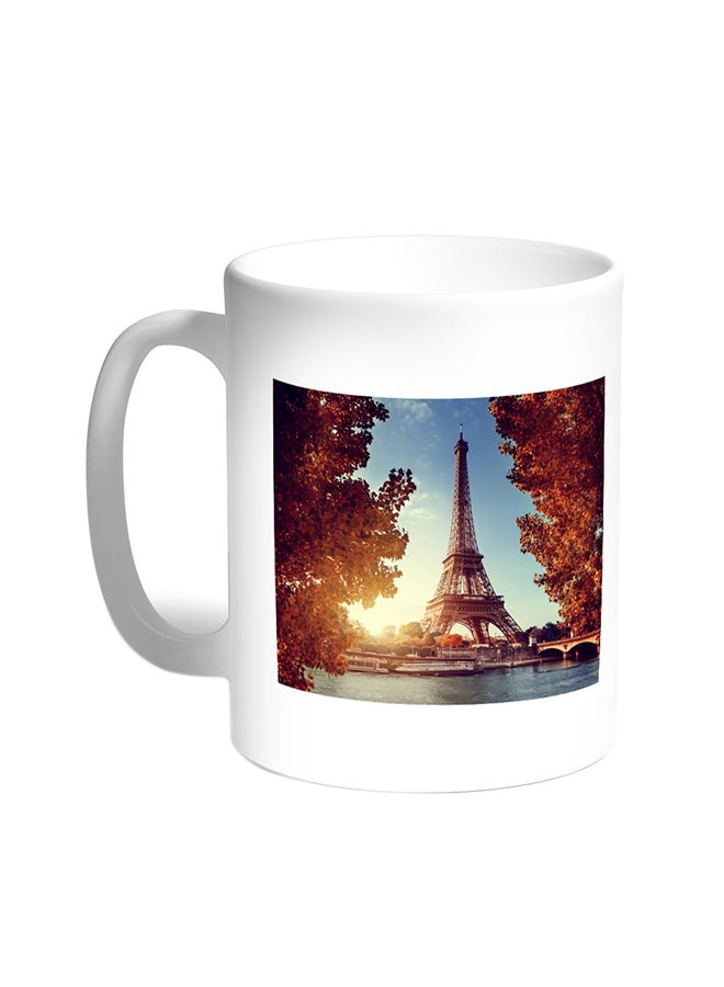 Decalac A Painting Of Paris Printed Coffee Mug White