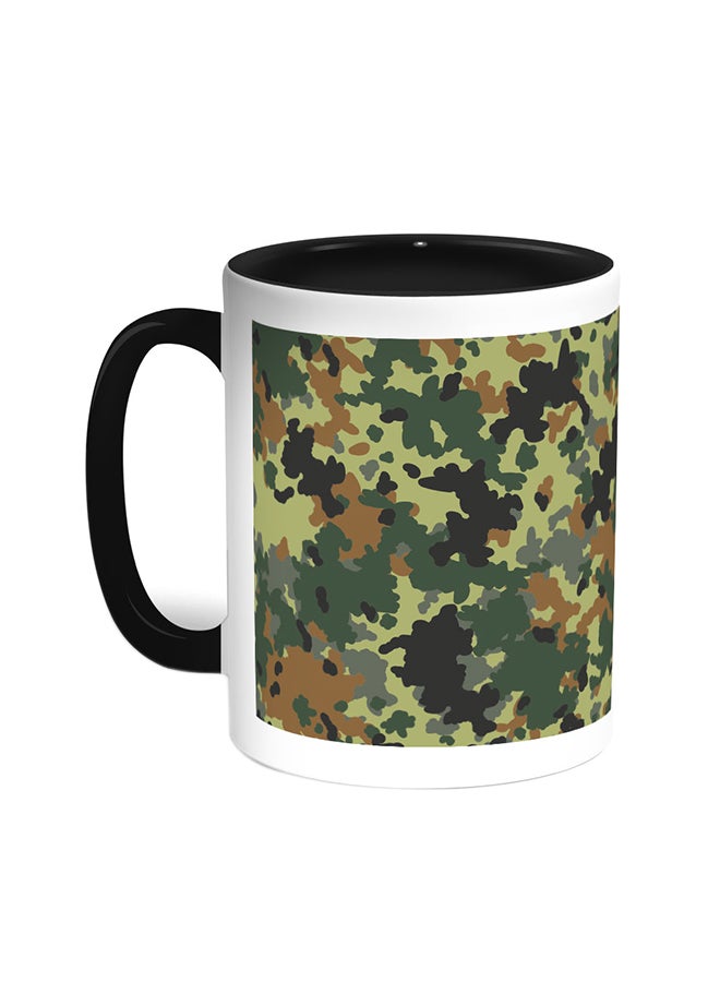 Decalac Army Clothing Printed Coffee Mug Black/White