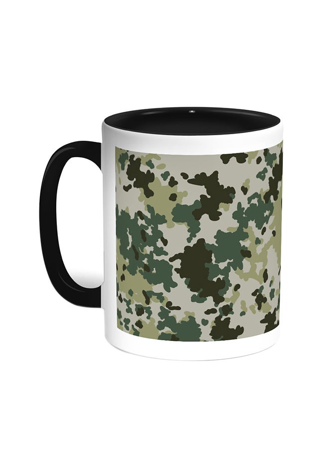 Decalac Army Clothing Printed Coffee Mug Black/White