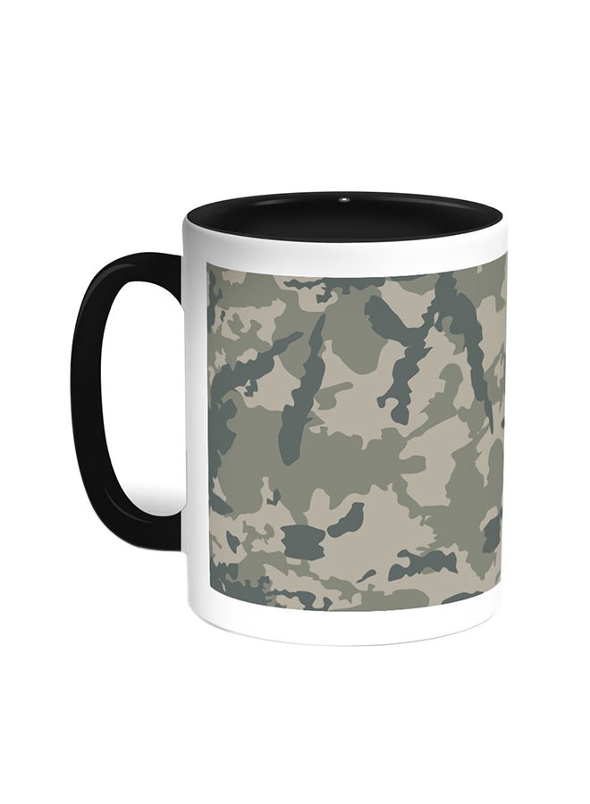 Decalac Army Clothing Printed Coffee Mug Black/White