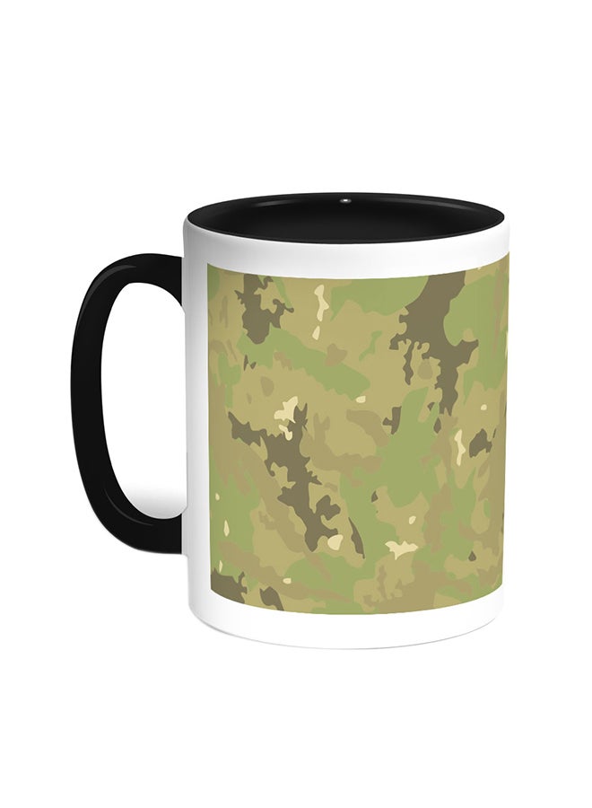 Decalac Army Clothing Printed Coffee Mug Black/White