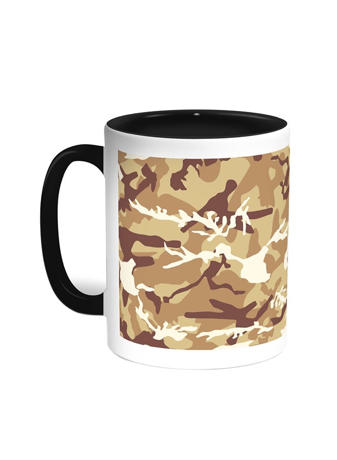 Decalac Army Clothing Printed Coffee Mug Black/White