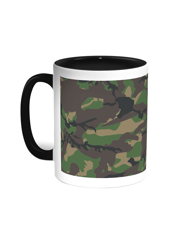 Decalac Army Clothing Printed Coffee Mug Black/White