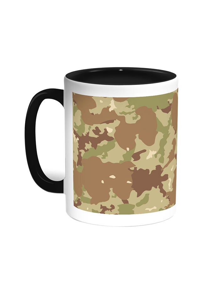Decalac Army Clothing Printed Coffee Mug Black/White