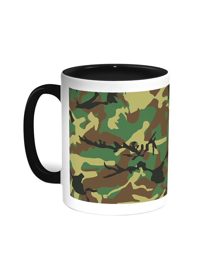 Decalac Army Clothing Printed Coffee Mug Black/White