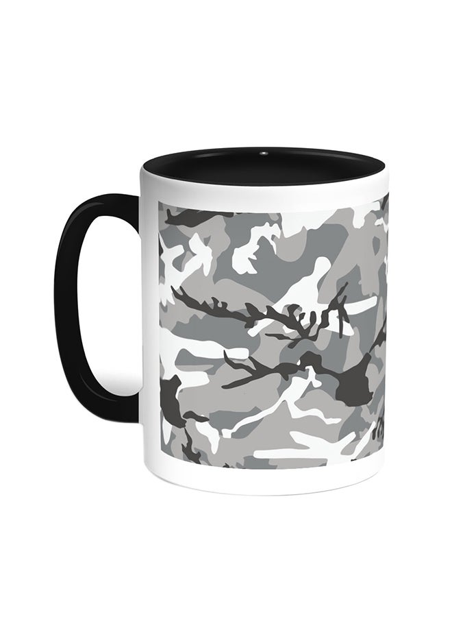 Decalac Army Clothing Printed Coffee Mug Black/White