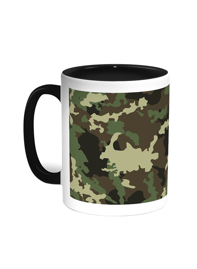 Decalac Army Clothing Printed Coffee Mug Black/White